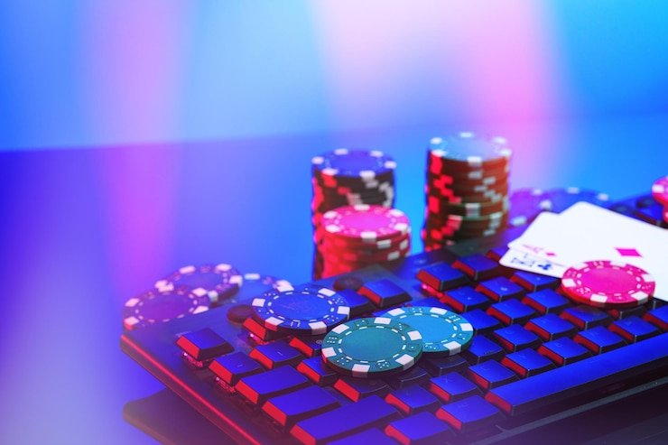 Live blackjack table with dealer, cards, and betting controls on mobile screen